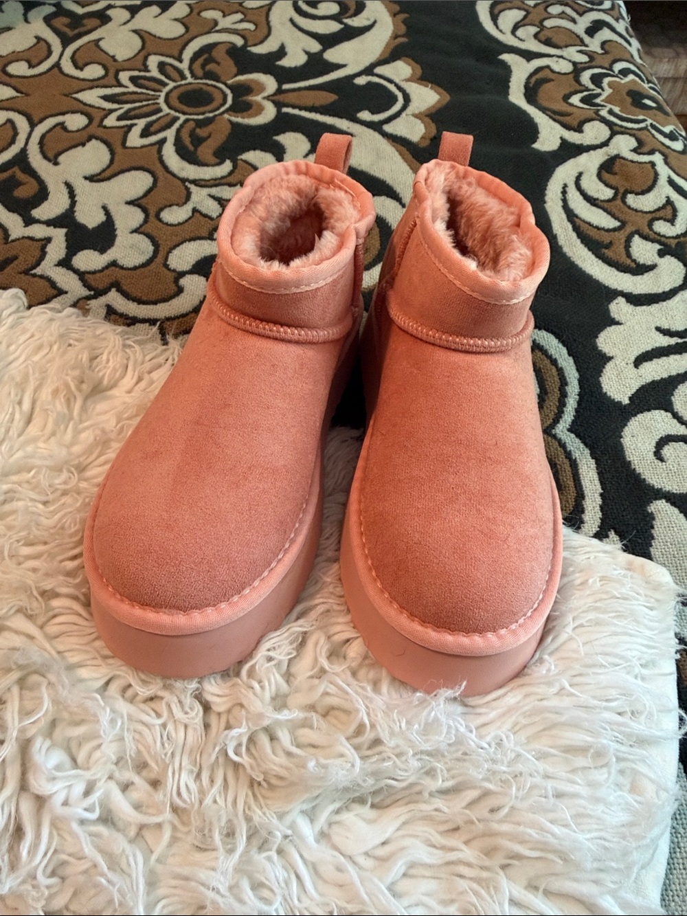 Women's Cozy Platform Ankle Boots